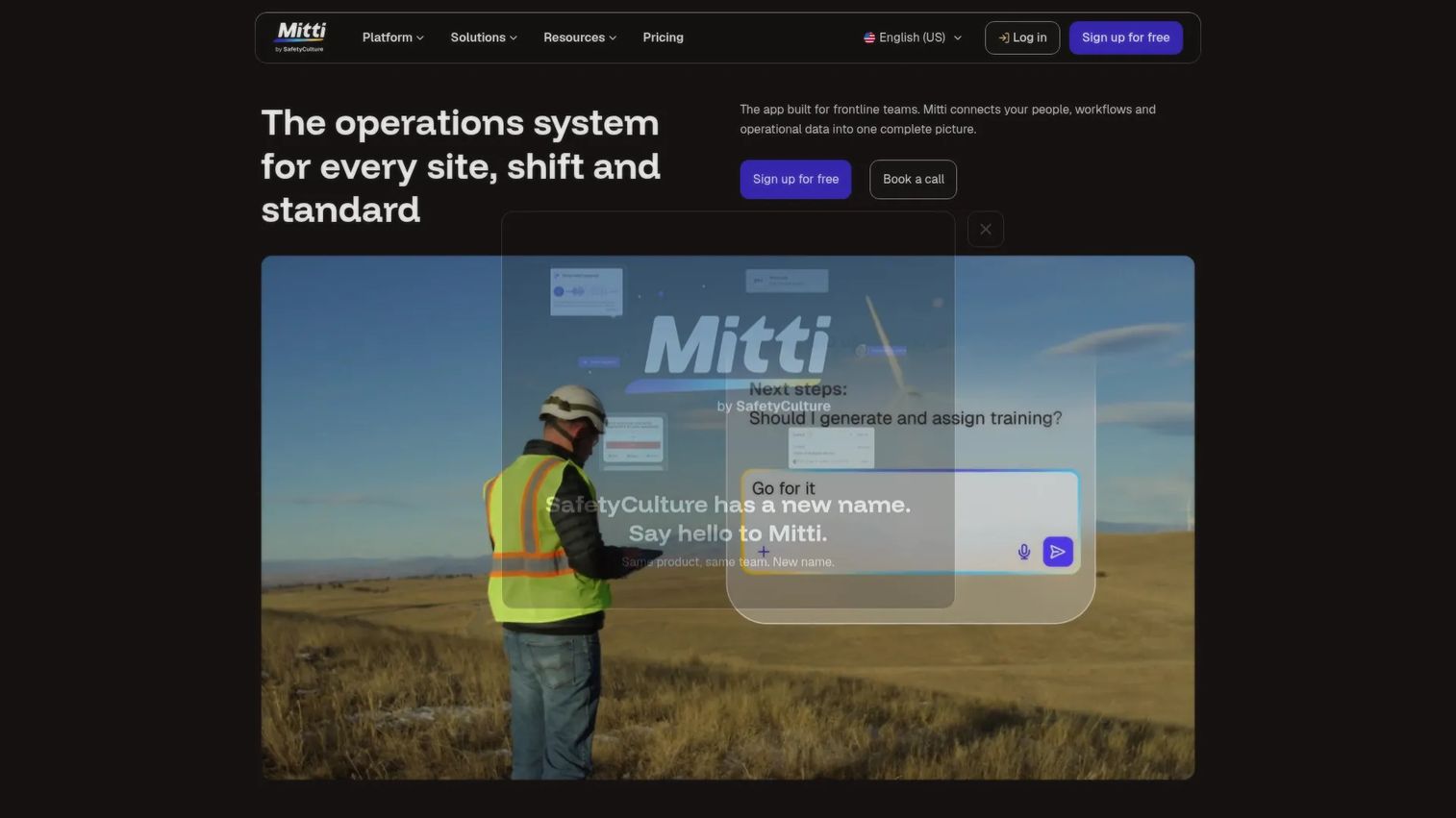 SafetyCulture inspection and inventory checklist interface
