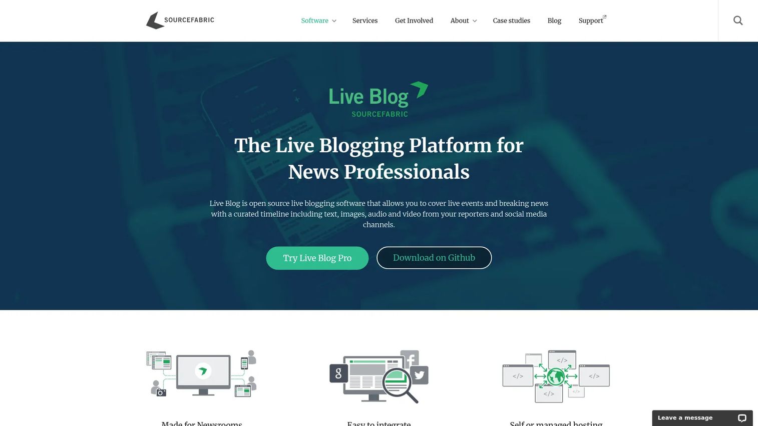 Live Blog mobile reporting and newsroom publishing workflow