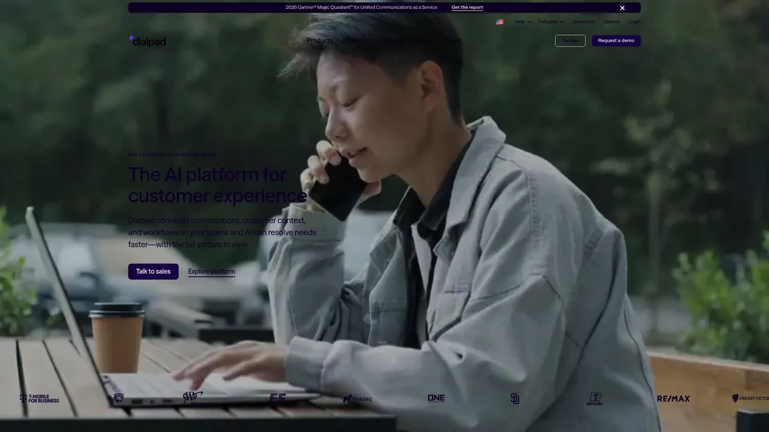 Dialpad contact center AI observability software logo