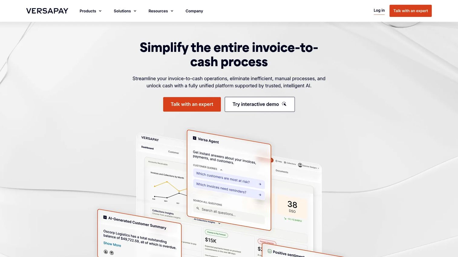 Versapay collaborative accounts receivable platform