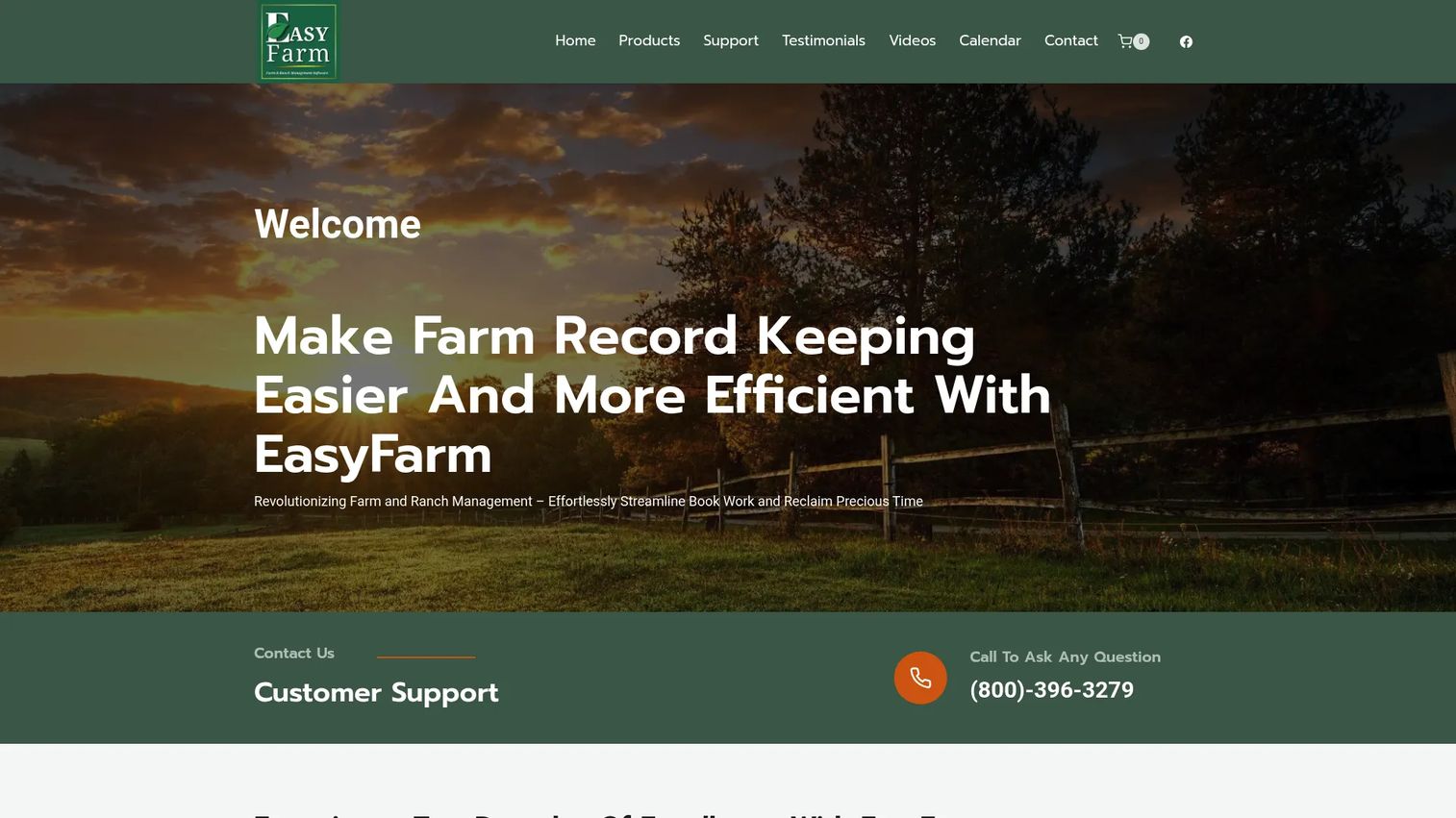 EasyFarm software for farm accounting, records, and inventory tracking.