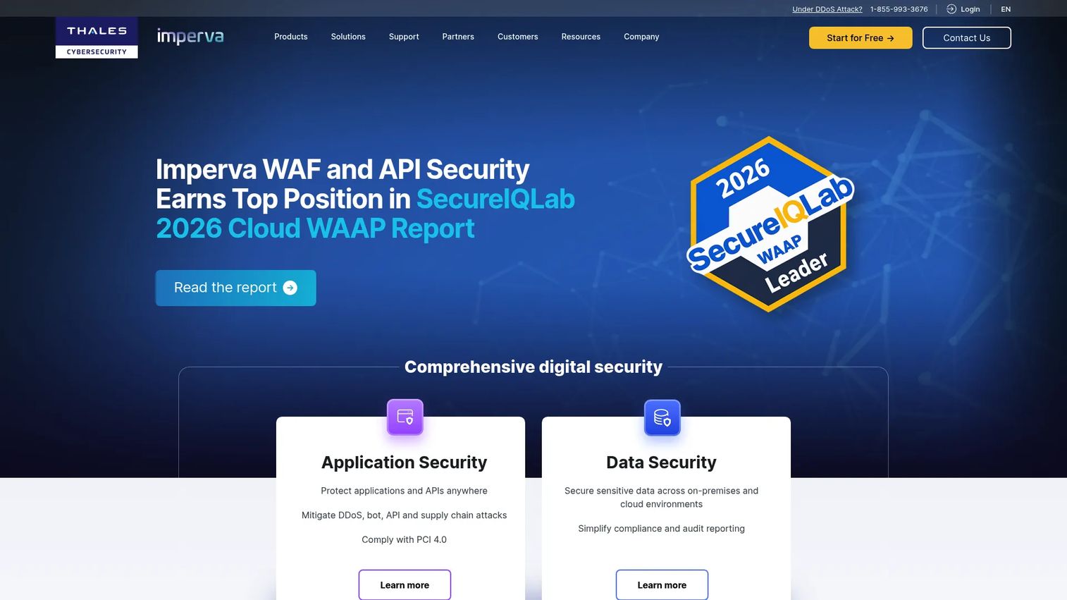 Imperva API Security interface for API protection and monitoring