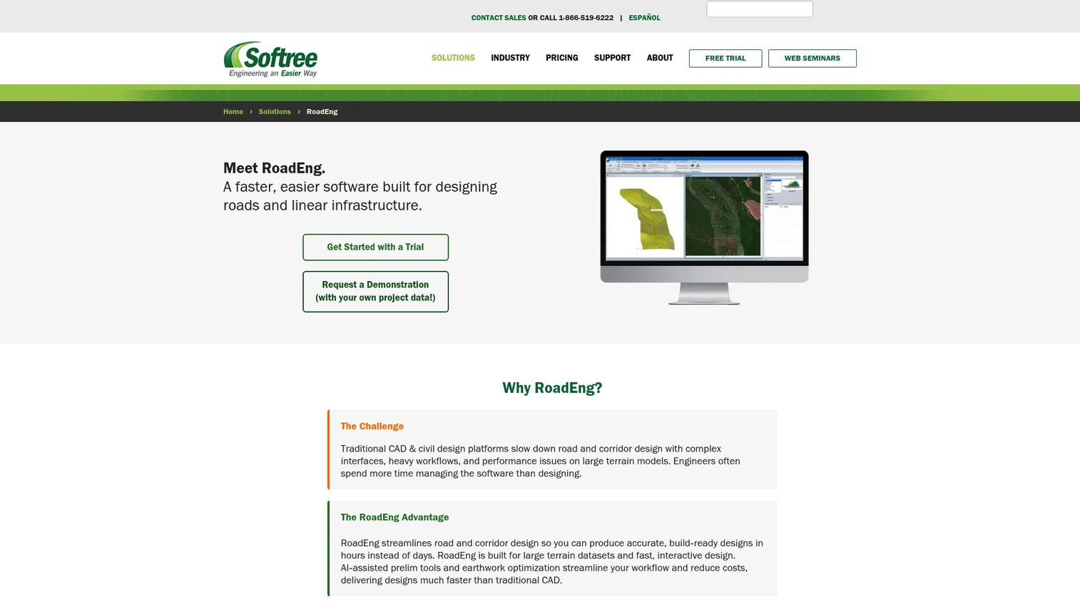 RoadEng Forest Engineer software for forestry road design and terrain analysis