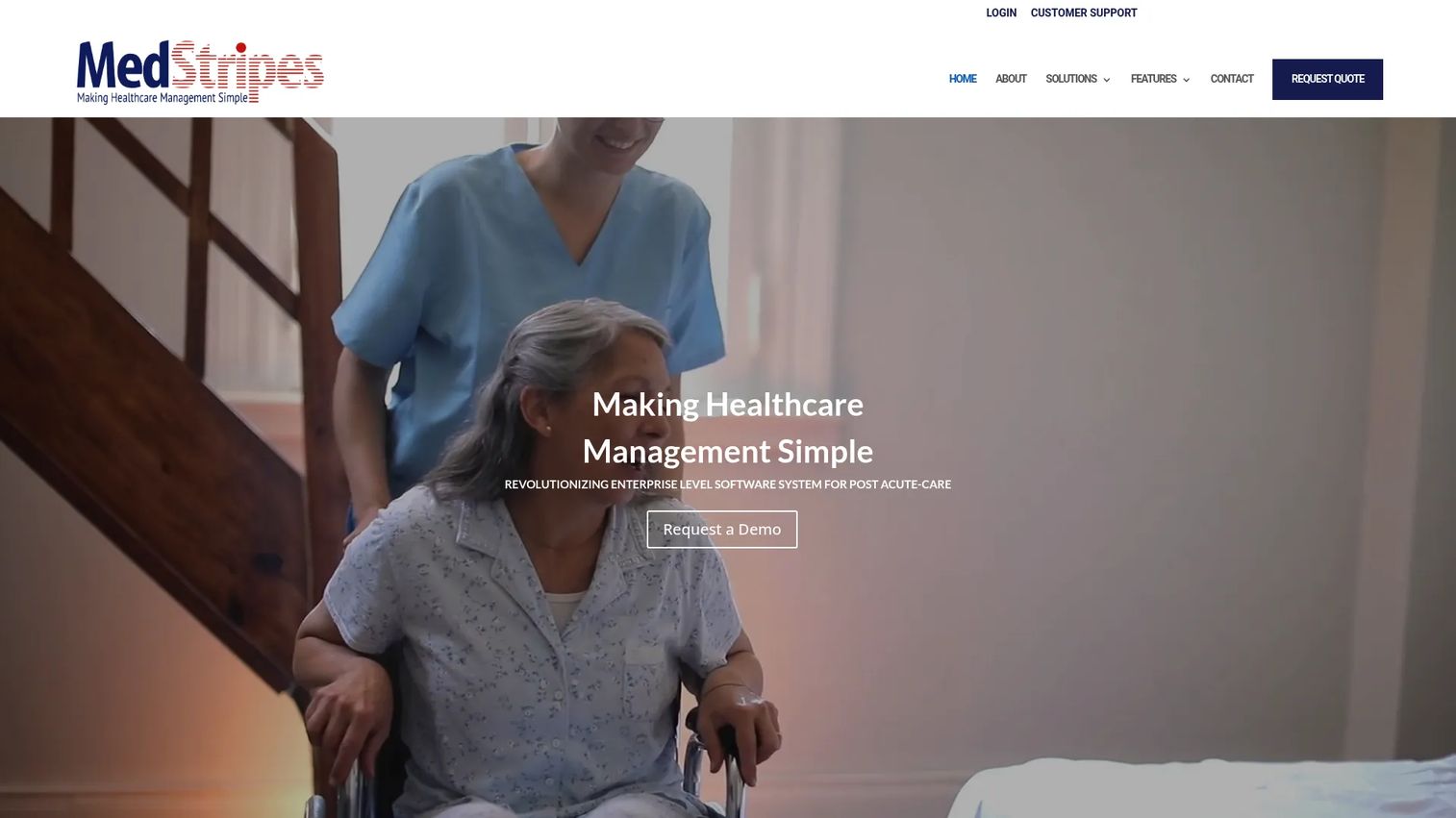 MedStripes home care software interface