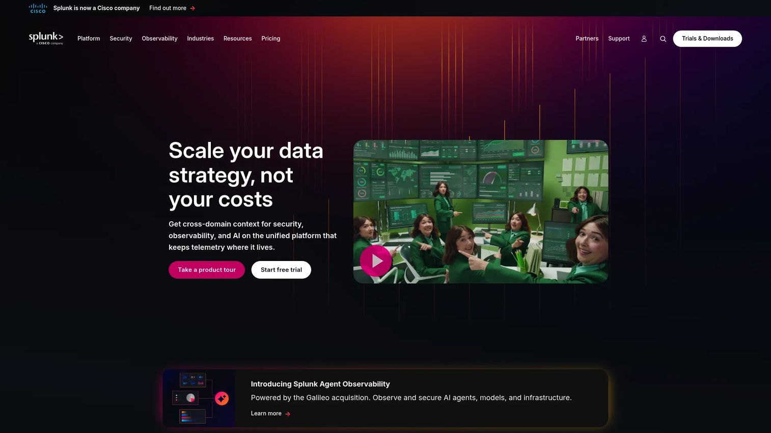 Splunk network log analytics dashboard