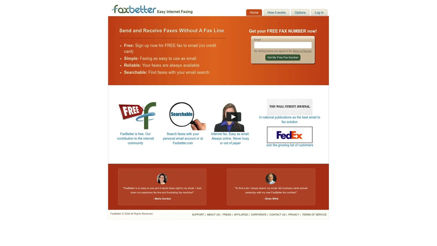 FaxBetter online fax receiving software