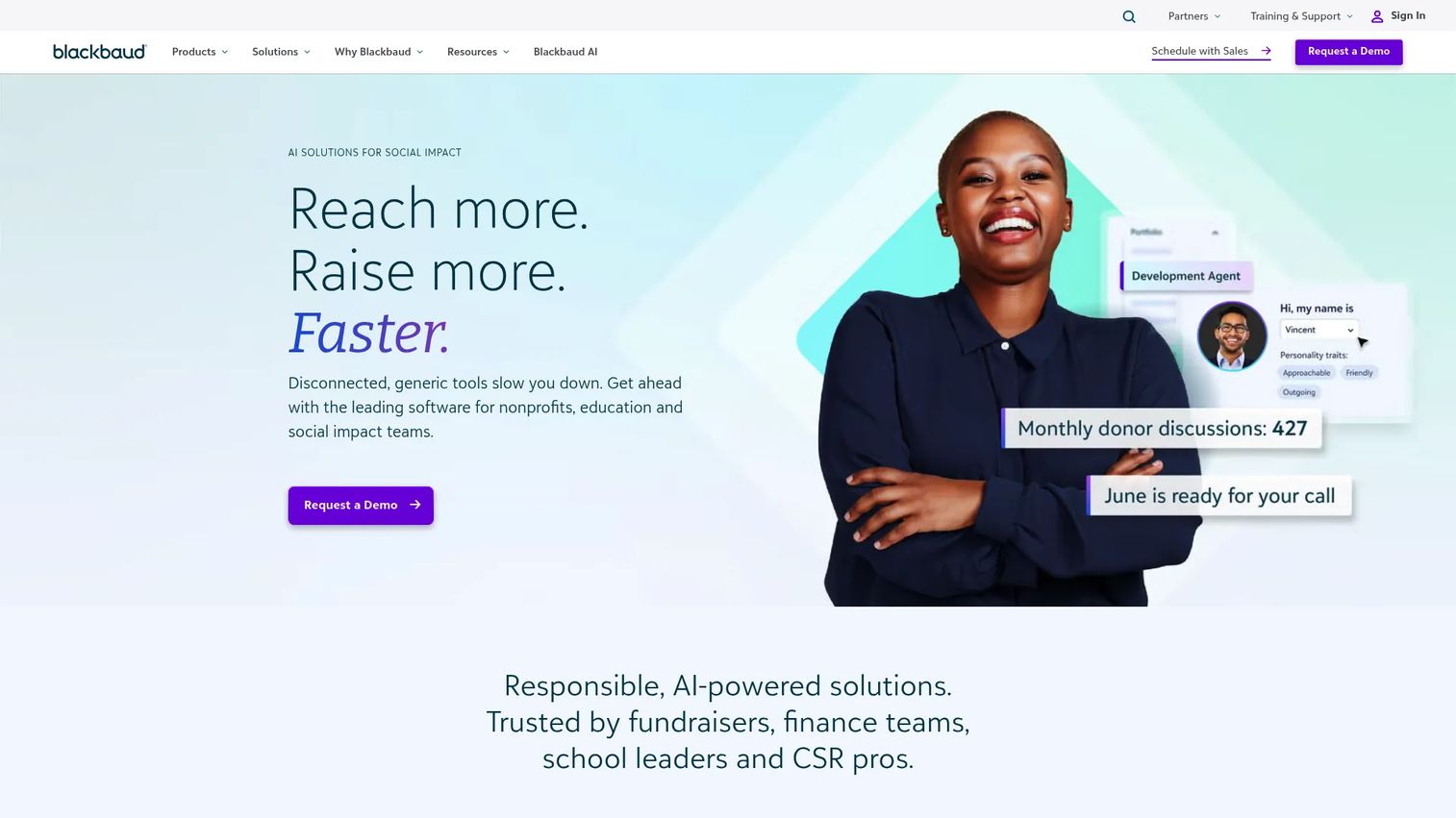 Blackbaud school management student records software
