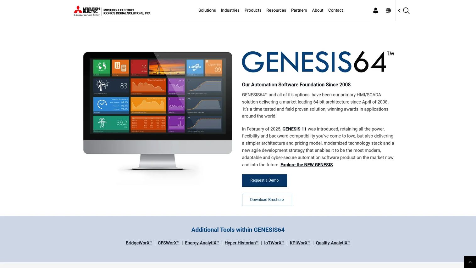 GENESIS64 SCADA dashboard for industrial visualization and operations intelligence