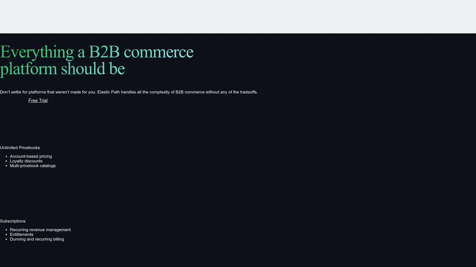 Elastic Path composable mobile commerce platform