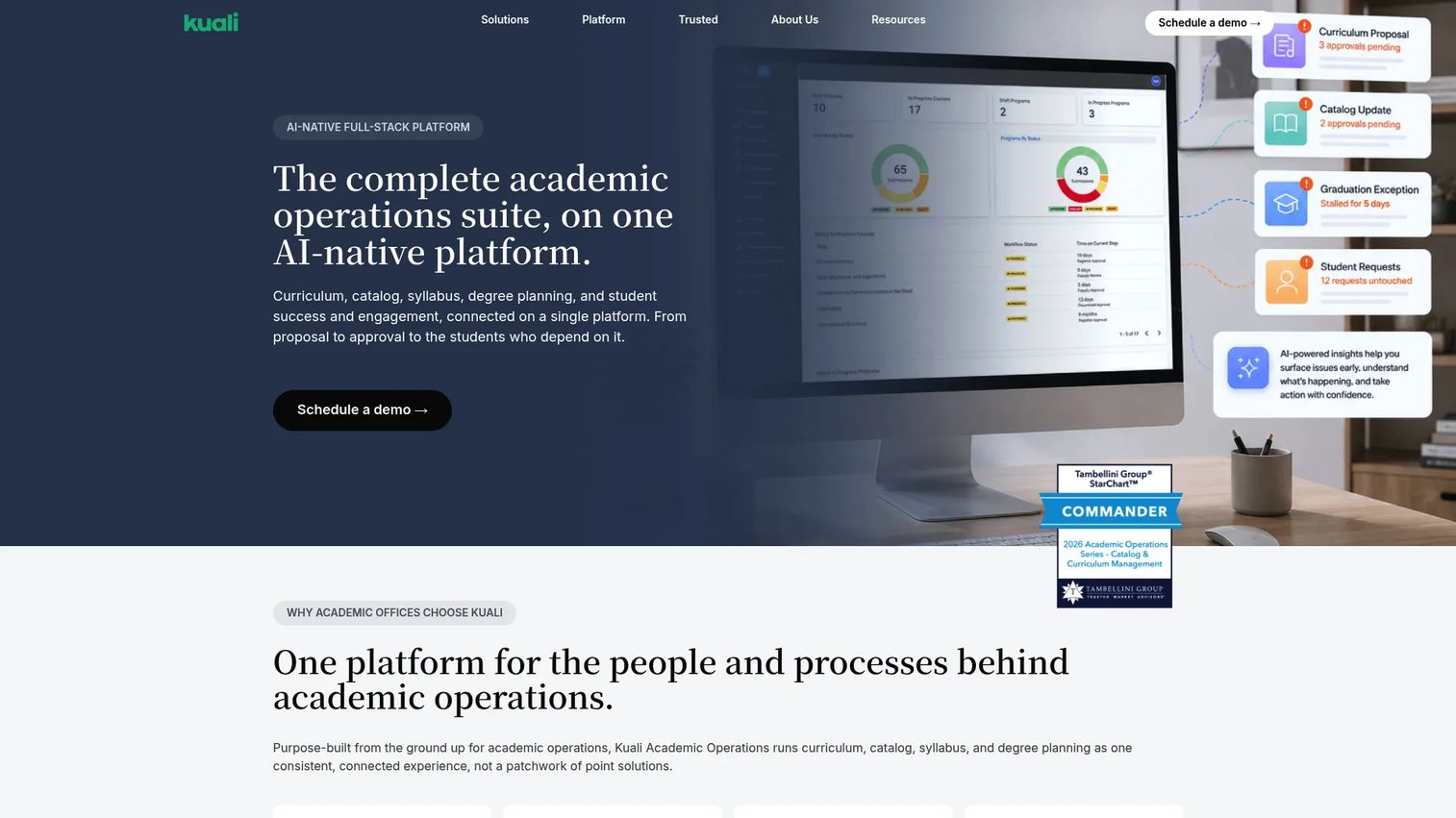 Kuali Academic Operations workflow builder for curriculum approvals
