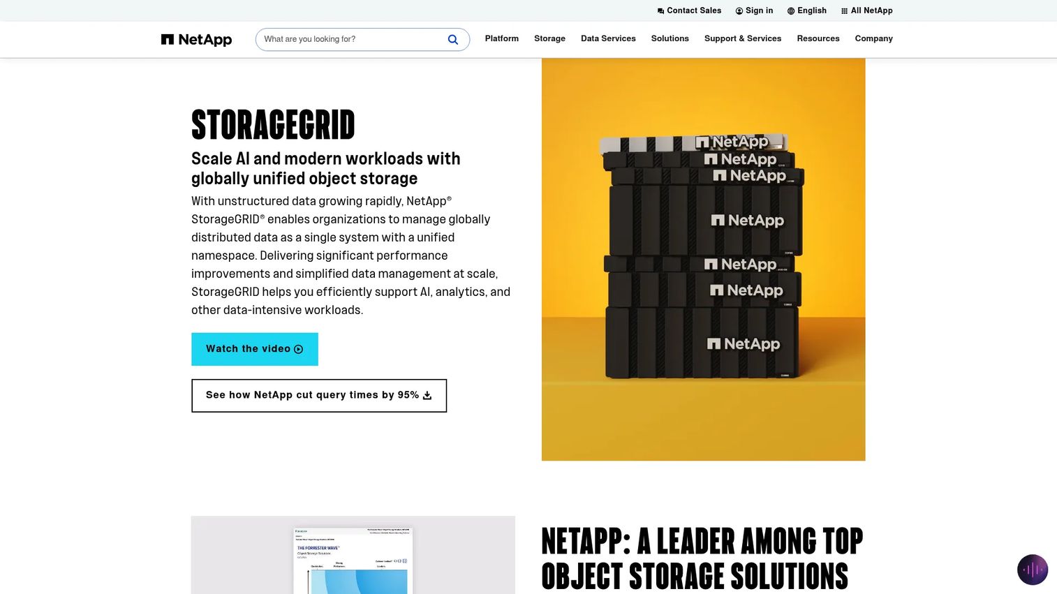 NetApp StorageGRID policy-driven object storage across multiple sites