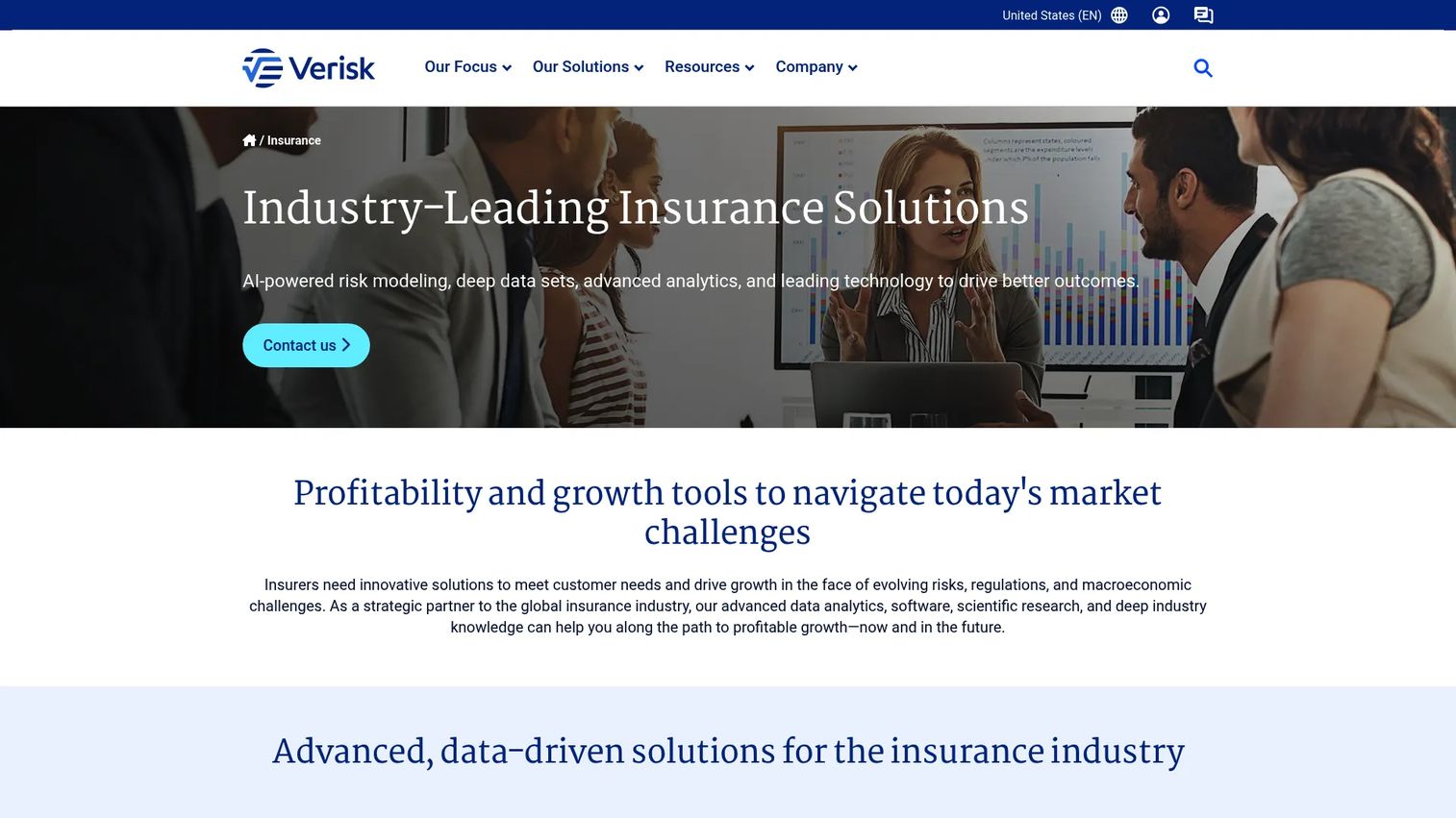 Verisk insurance analytics platform for property and catastrophe risk
