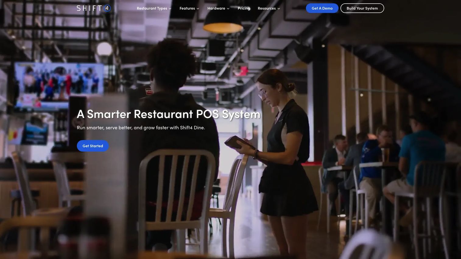 SkyTab POS restaurant payment device and management dashboard