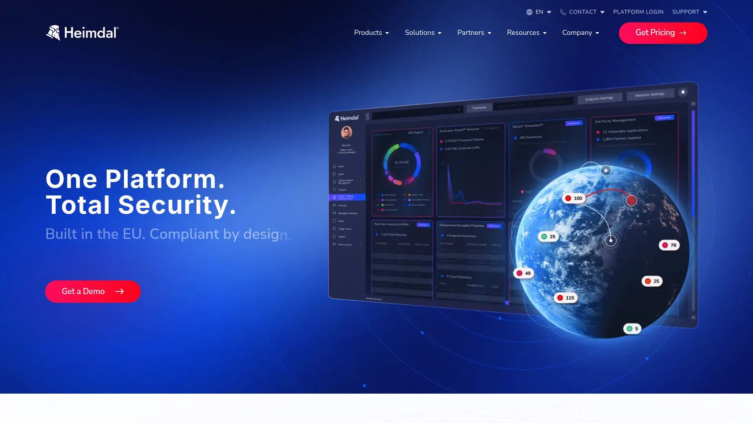 Heimdal homepage screenshot