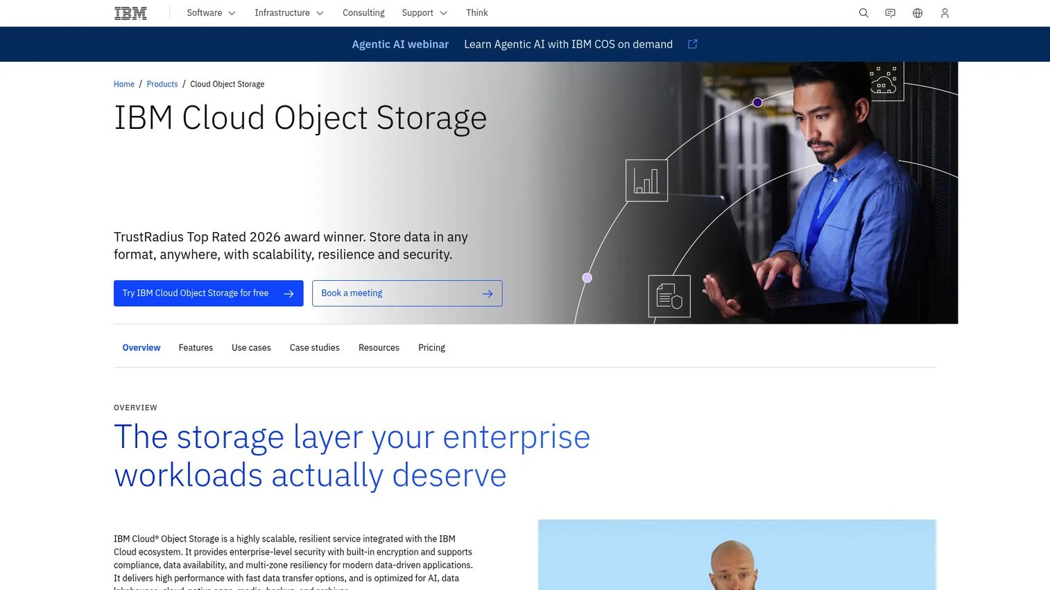 IBM Cloud Object Storage architecture for resilient enterprise data storage