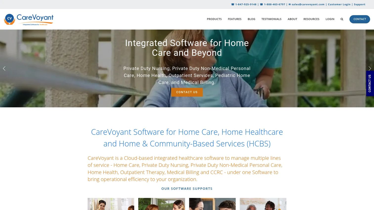 CareVoyant multi-service home care software platform