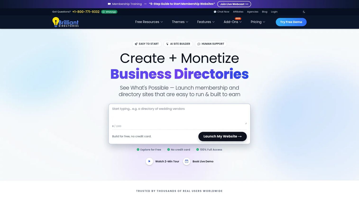 Brilliant Directories online directory builder
