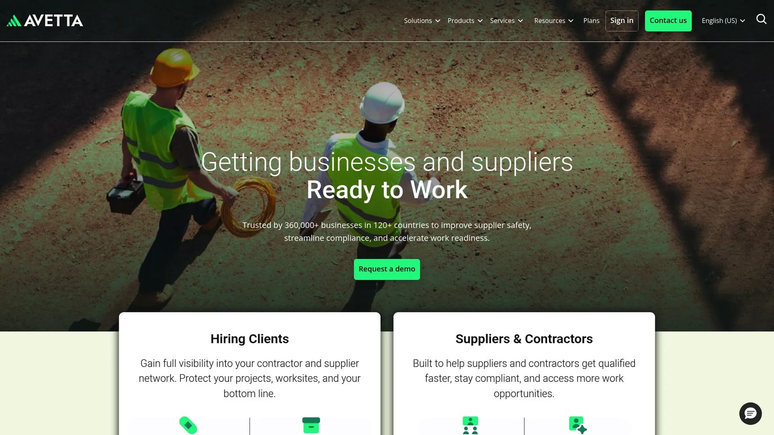 Avetta contractor compliance platform