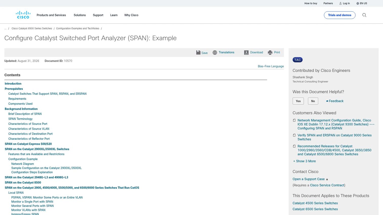 SPAN port diagram showing mirrored traffic from a network switch