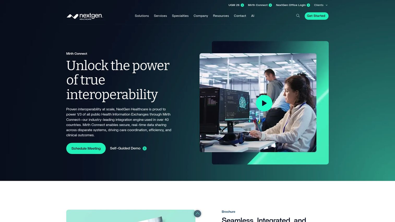 NextGen Mirth Connect channel-based healthcare integration engine workflow