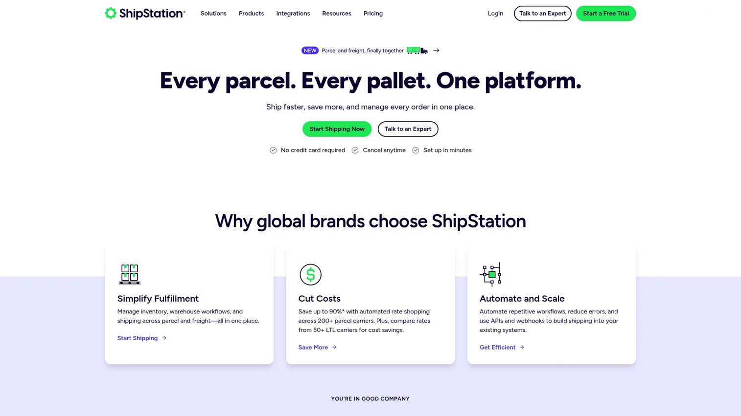 ShipStation shipping and fulfillment data integration dashboard