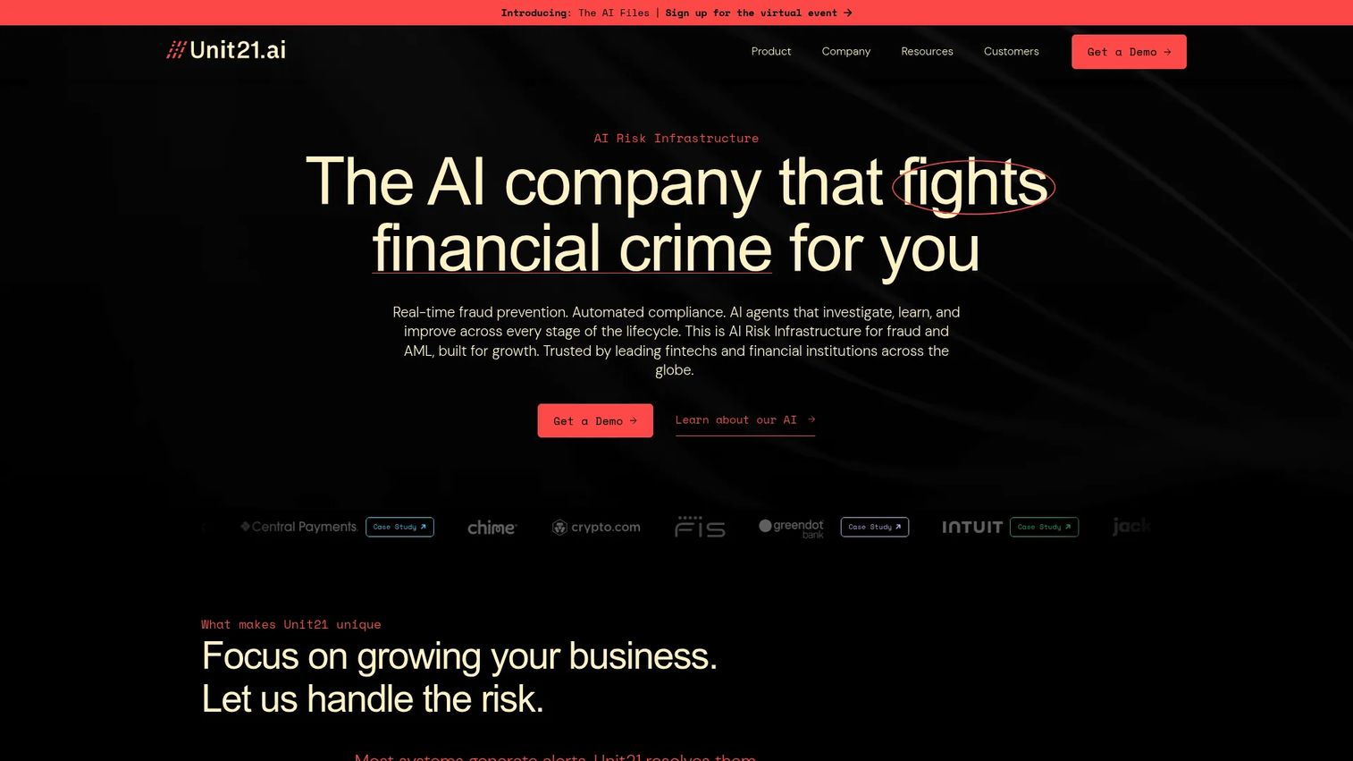 Unit21 fraud and AML operations platform
