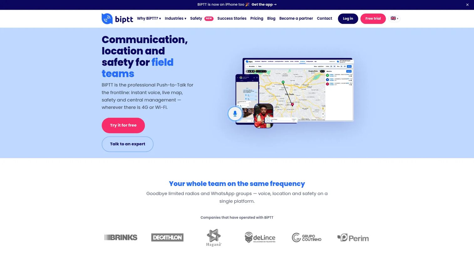 BiPTT push to talk software
