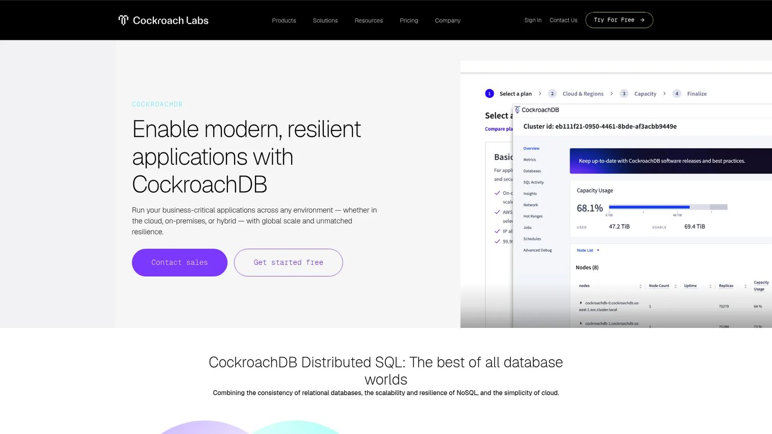 CockroachDB distributed SQL architecture across cloud regions