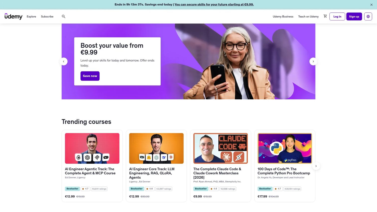 Udemy online course marketplace