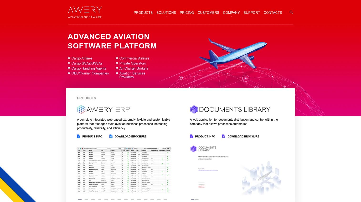 Awery Documents Library for aviation manual distribution and acknowledgement tracking