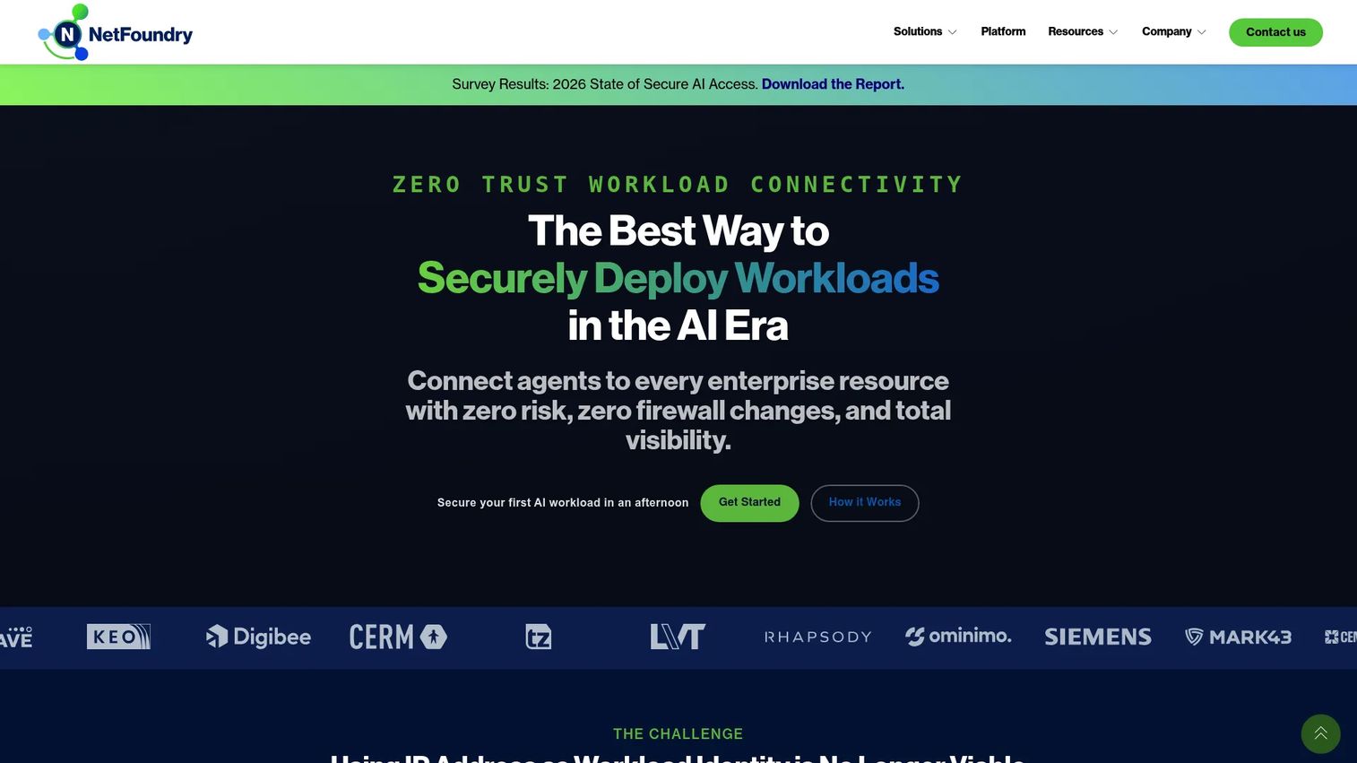 NetFoundry managed zero-trust networking console