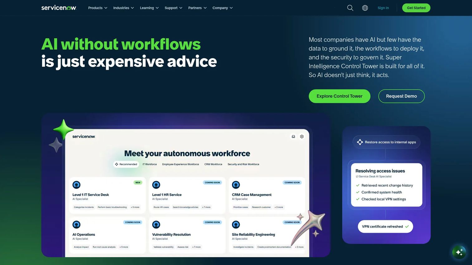 ServiceNow release management workflow