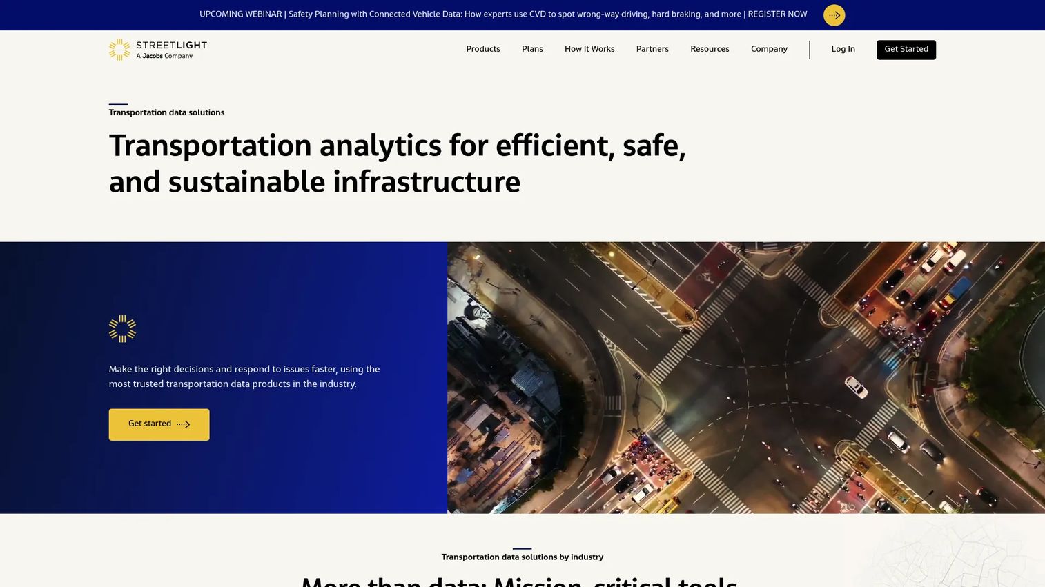 StreetLight mobility analytics for urban transportation planning.