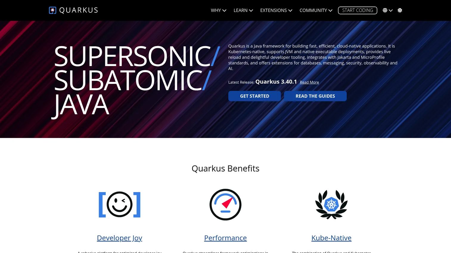 Quarkus cloud-native Java framework for Kubernetes applications