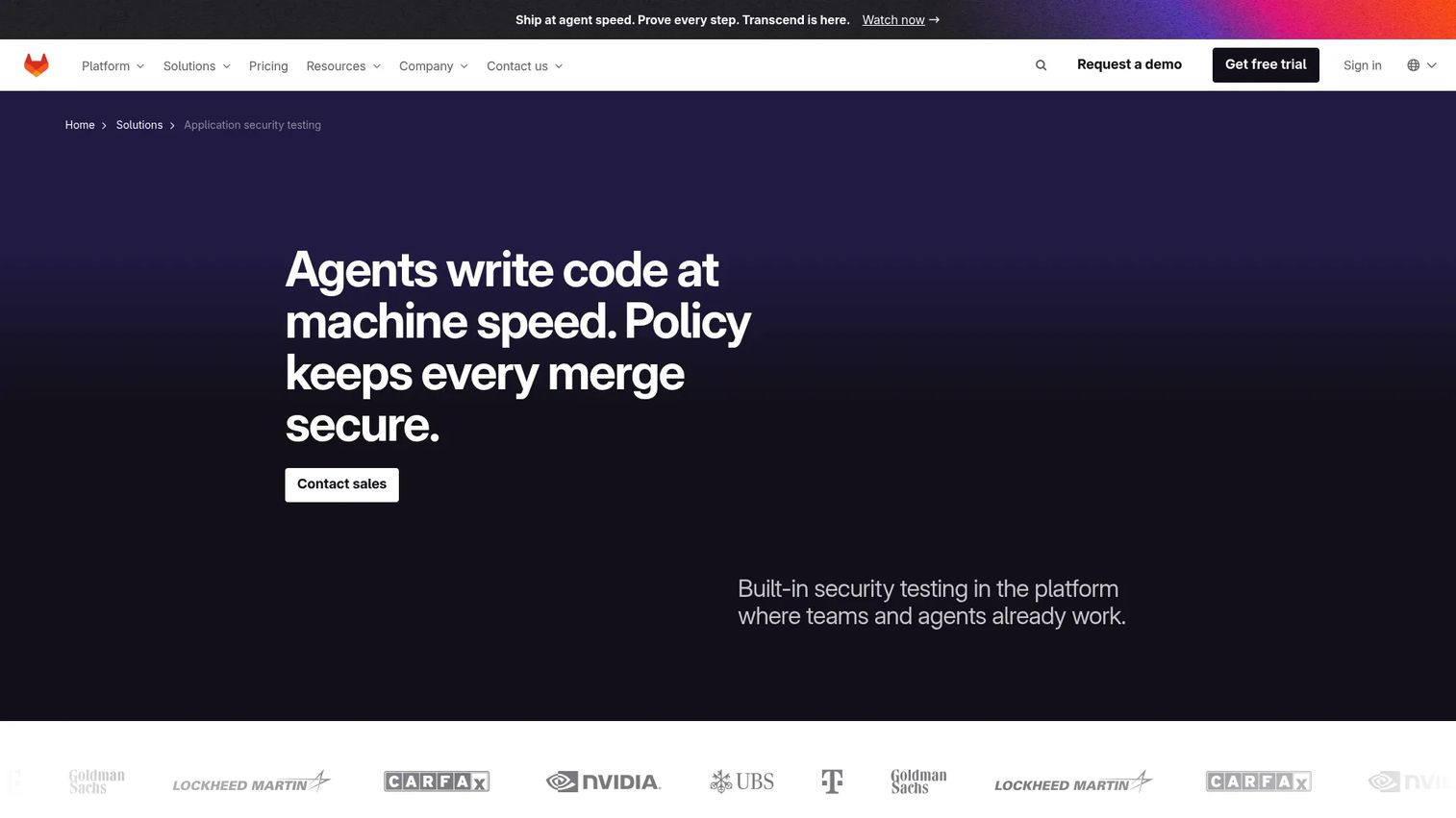 GitLab Ultimate CI/CD security dashboard for DevSecOps teams