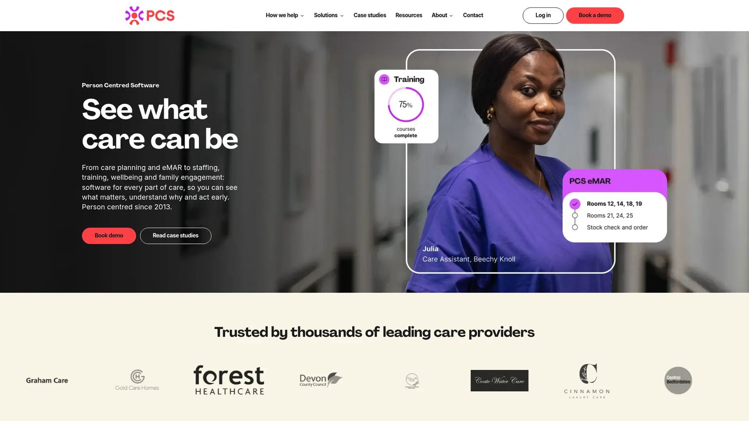 Person Centred Software eMAR for mobile dose documentation
