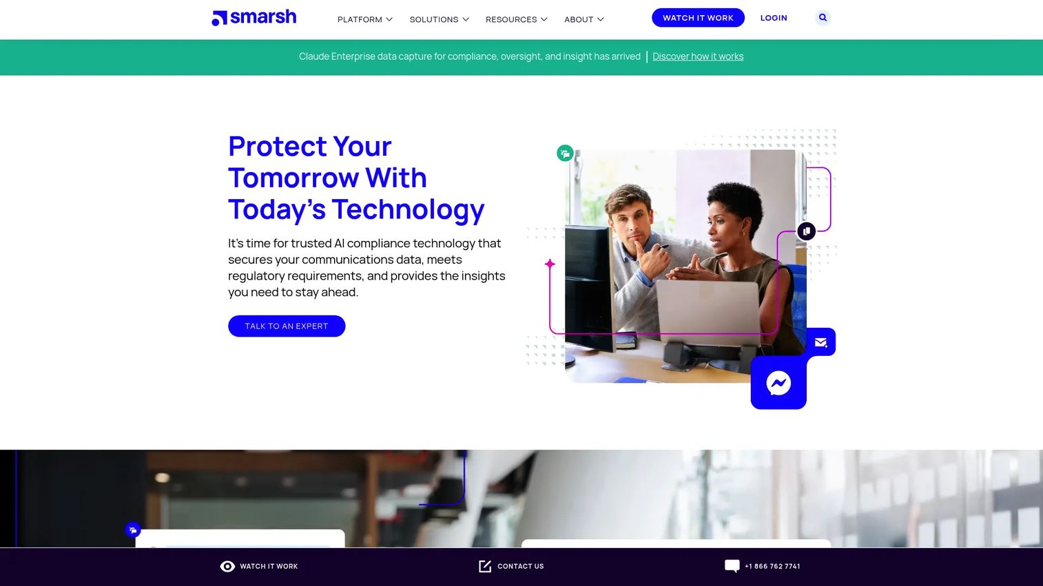 Smarsh communications archiving and supervisory review dashboard