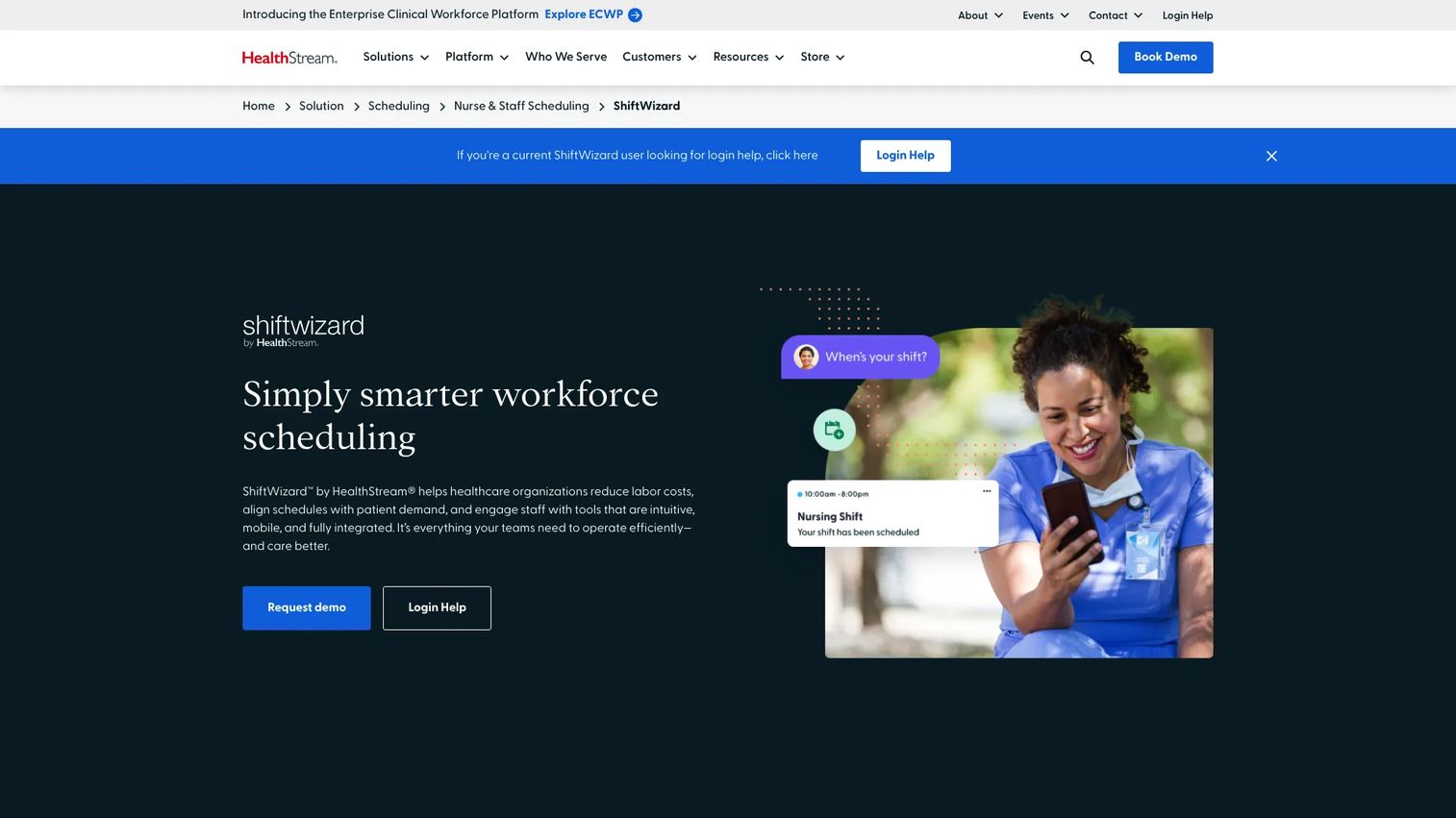 ShiftWizard nurse and staff scheduling software