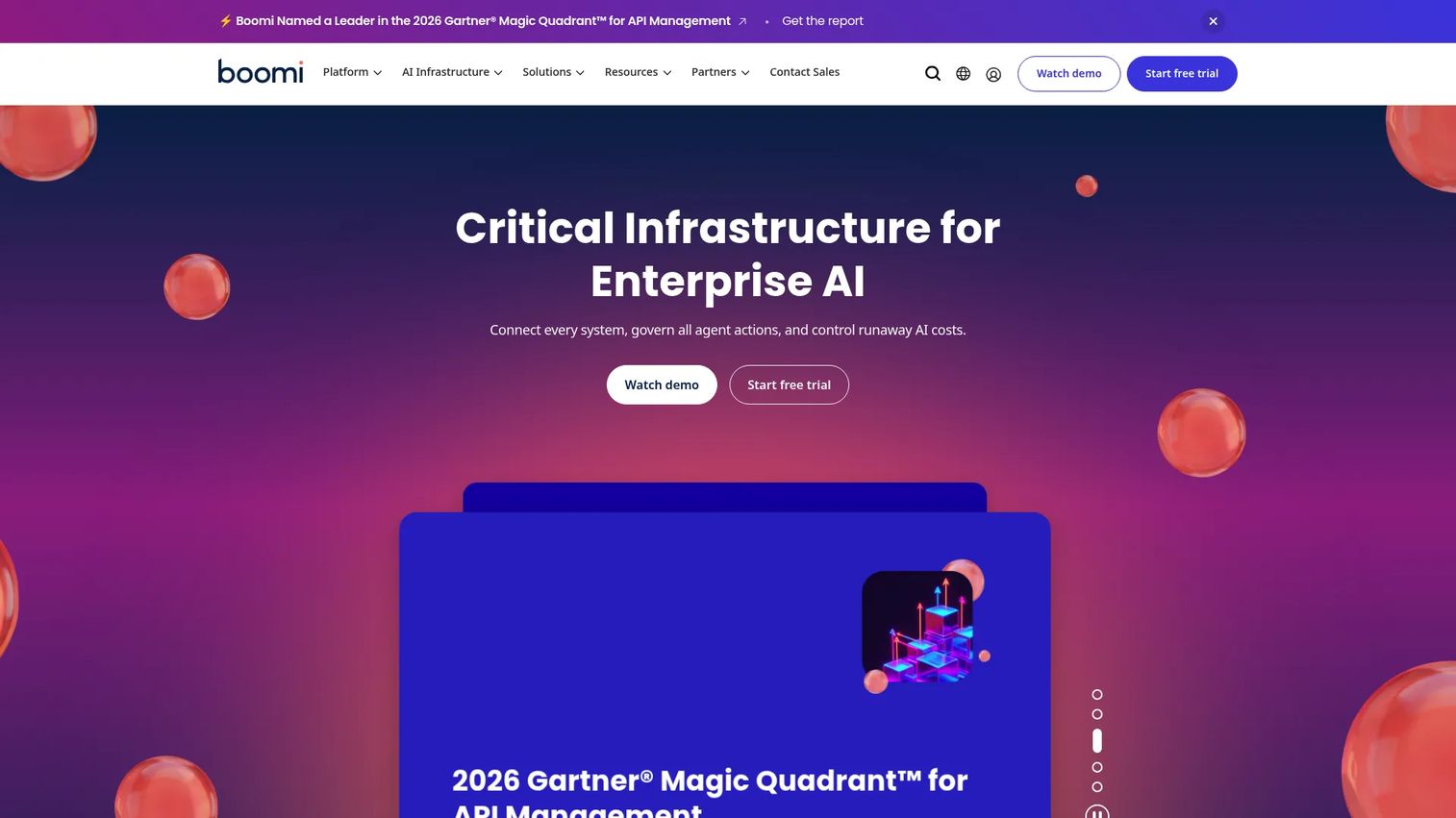 Boomi low-code enterprise integration platform