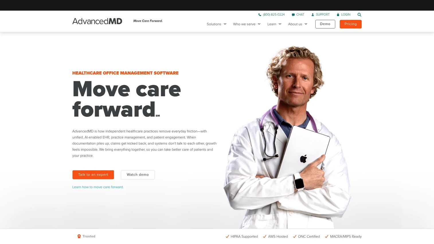 AdvancedMD eMAR workflow for specialty care medication tracking