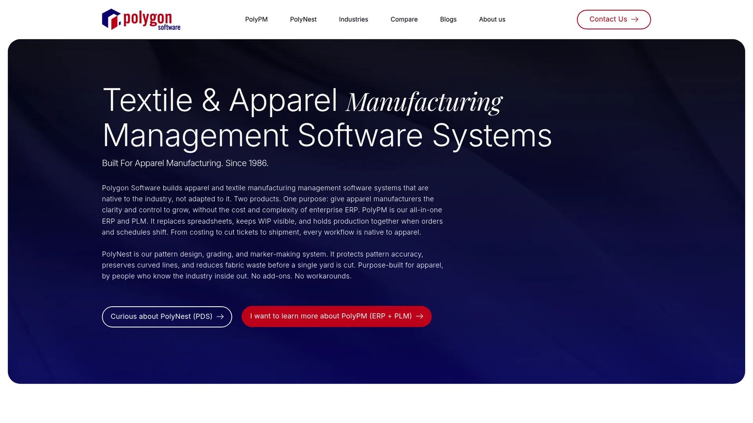 PolyPM homepage screenshot