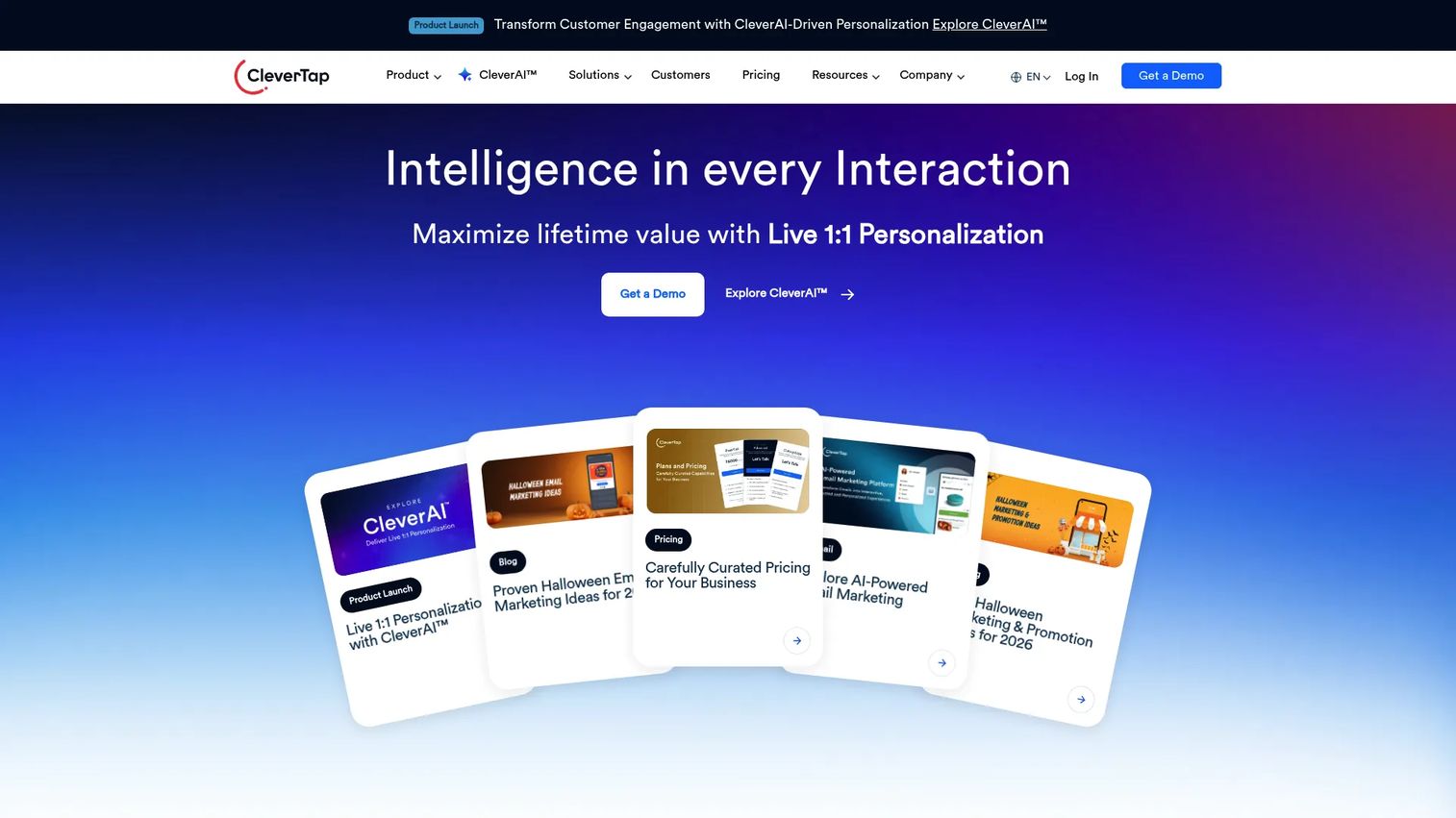 CleverTap mobile customer engagement dashboard