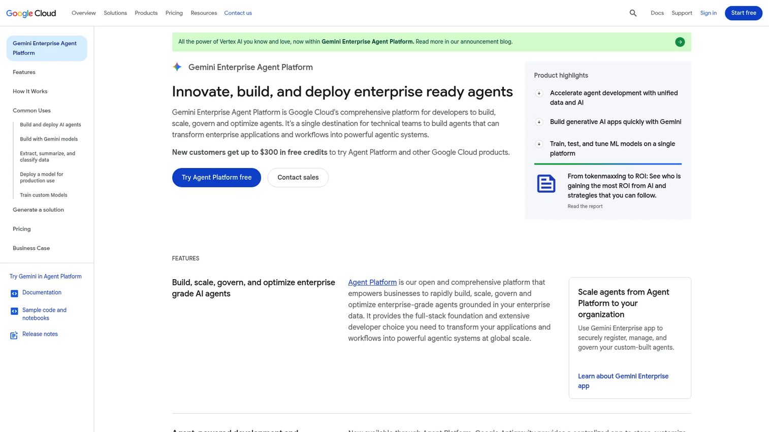 Google Vertex AI platform showing the Model Garden, Gemini model access, and managed deployment options