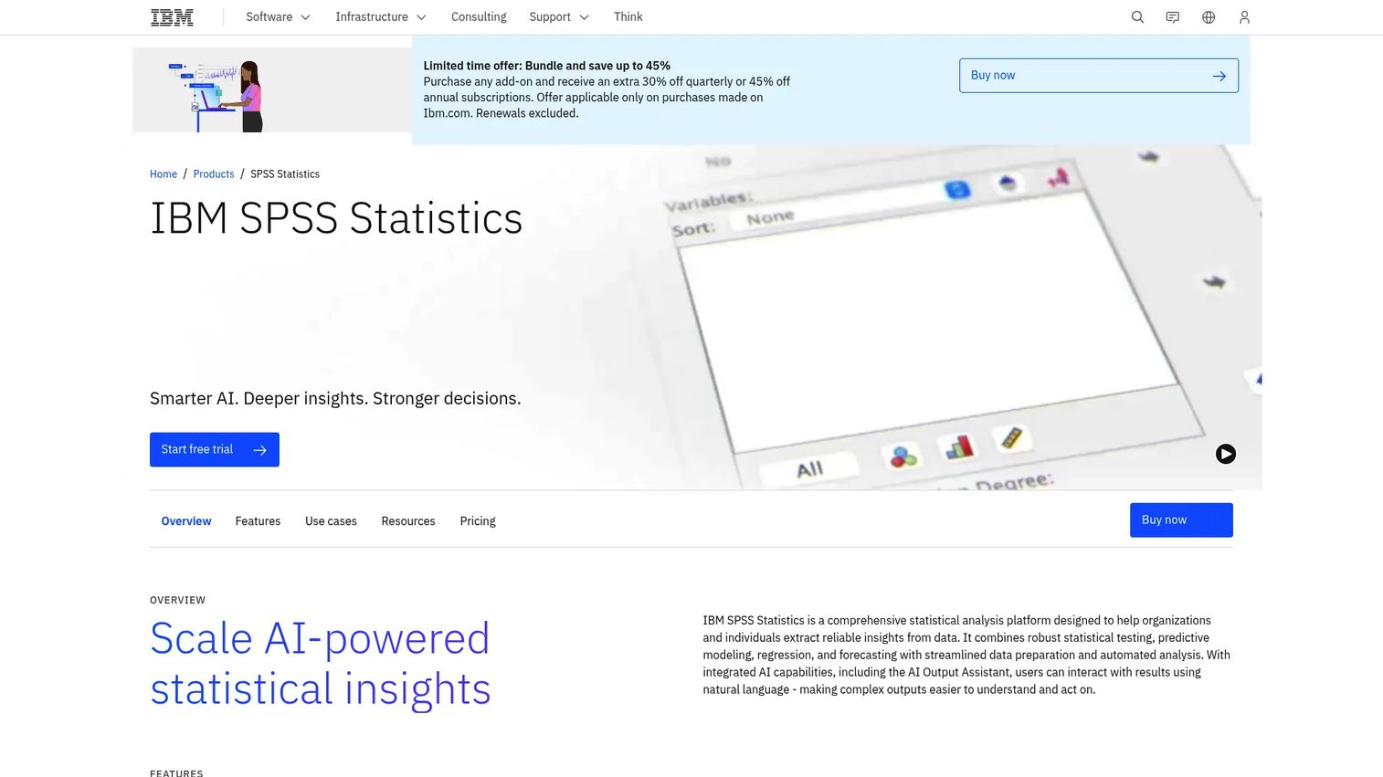 SPSS statistical analysis software for research data