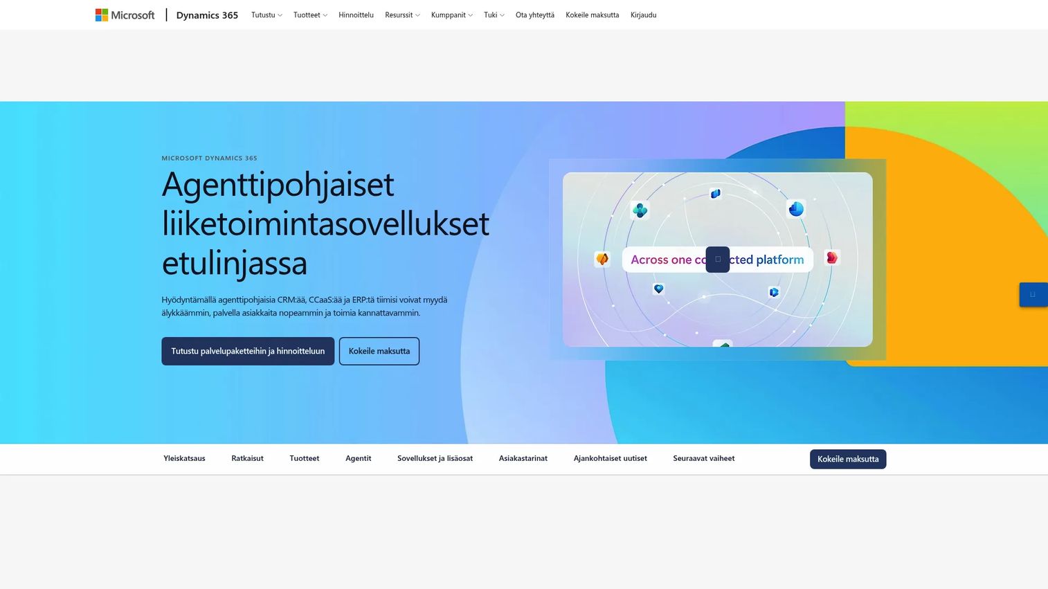 Microsoft Dynamics 365 commerce and ERP integration dashboard