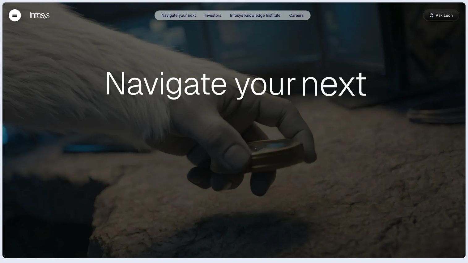 Infosys Helix Provider Lifecycle Management homepage screenshot