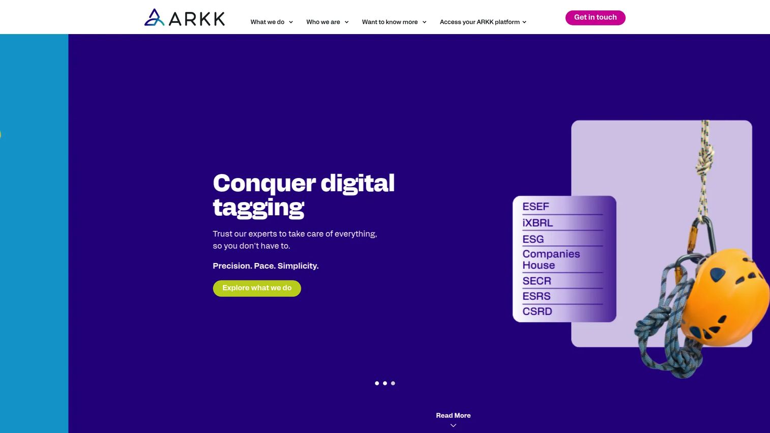 ARKK homepage screenshot