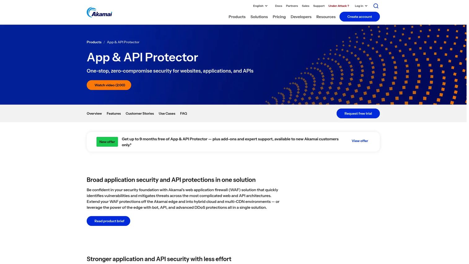 Akamai Kona Site Defender edge security dashboard