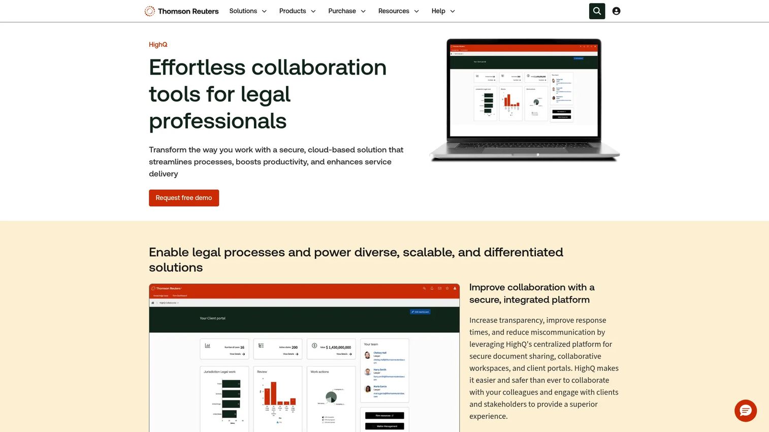 HighQ secure legal collaboration and workflow platform