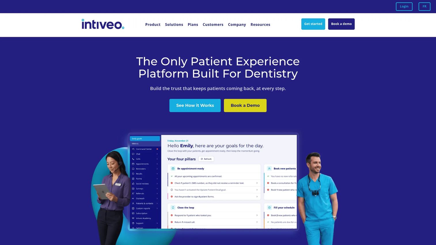 Intiveo dental patient communication platform